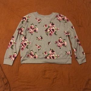 Flowered Sweatshirt